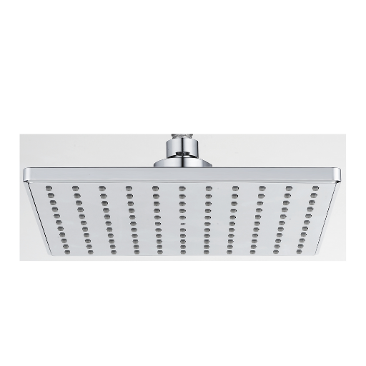 ABS Rain Shower Square, Chrome Body, Chrome Faceplate & Self Cleaning Nozzles