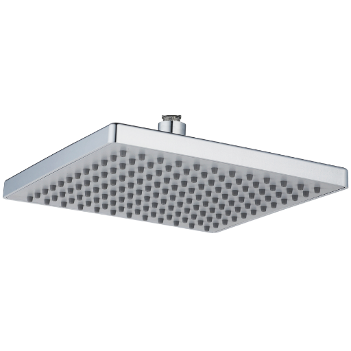 ABS Rain Shower Square, Chrome Body, Chrome Faceplate & Self Cleaning Nozzles