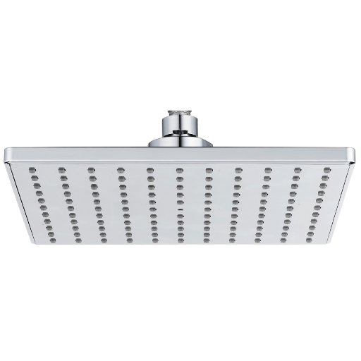 ABS Rain Shower Square, Chrome Body, Chrome Faceplate & Self Cleaning Nozzles