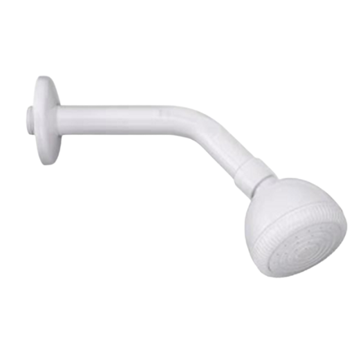 ABS Shower Arm With Head White