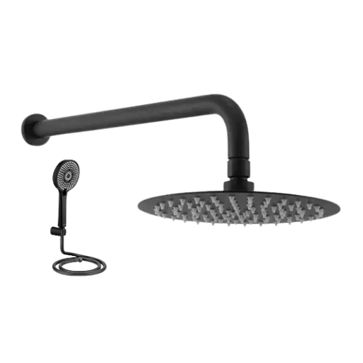 Black Shower Head, Hand Shower, Shower Arm
