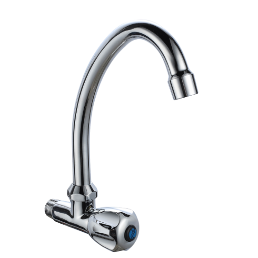 Crown Brass Sink Cock Wall Type