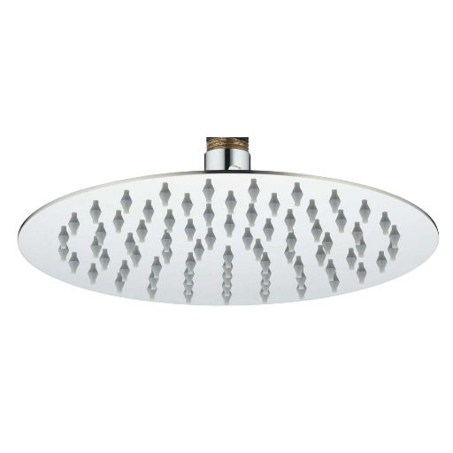 Round Shower Head, SS Thickness, Mirror Plate, Brass ball