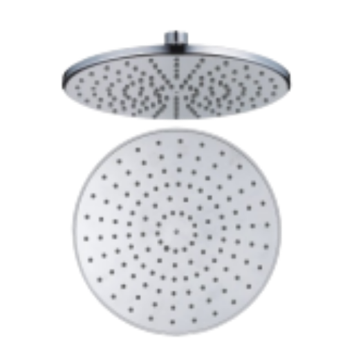 Shower Head With Self Cleaning Silicon Nozzles Round 8"